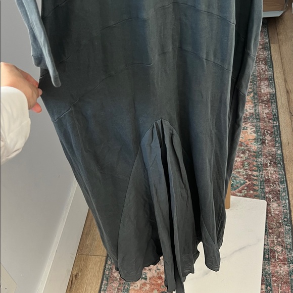 Prairie Underground Organic Cotton Longsleeve Boho Midi Dress Atlantic Blue S - Picture 5 of 8